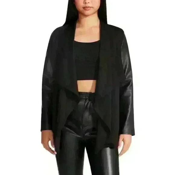 NEW! Steve Madden Women's M Valencia Drape Collar Jacket NWT $99 - Picture 1 of 4